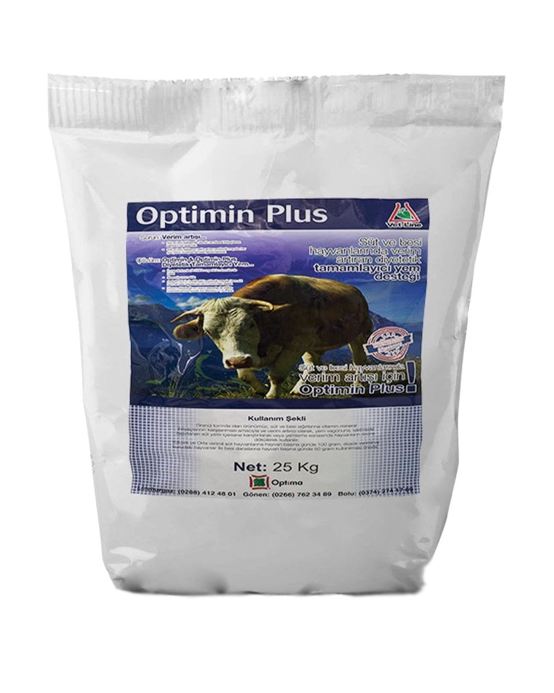 Optimin Plus Büyükbaş Yem 25kg Vitamin ve Mineral