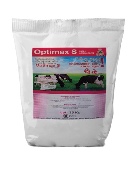 Optimax-S Süt Yemi 35kg Süt ve Döl Verimi