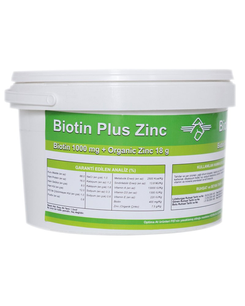 Biotin Plus Zinc - 2.5kg (At Tırnak Sağlığı Destekleyicisi)