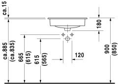 Duravit D-Code Tezgah Üstü Lavabo