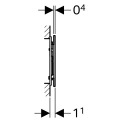 Geberit Sigma 70 Kumanda Paneli (12 Cm)