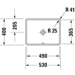 Duravit Starck 3 Tezgah Altı Lavabo