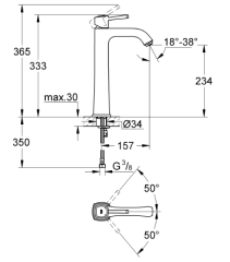 Grohe Grandera Çanak Lavabo Bataryası