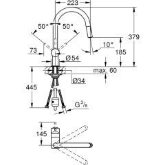 Grohe Minta Eviye Bataryası (Çift Akışlı)