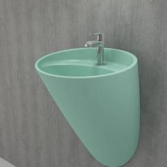 Bocchi Venezia Asma Monoblok Lavabo (Mat Mint Yeşil)