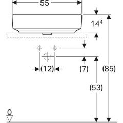 Geberit Variform Çanak Lavabo B55