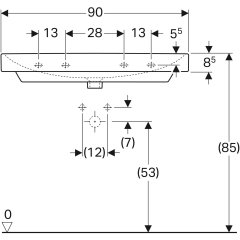 Geberit Smyle Square Lavabo