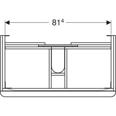 Geberit Smyle Square Lavabo Dolabı (Çift Çekmeceli)