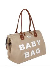 Stylo Baby Bag Tekli Anne Bebek Bakım Kadın Çantası (VİZON)