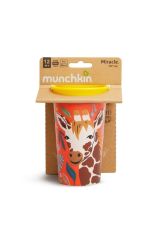Munchkin Mucize 360° Wildlove Alıştırma Bardağı, 12ay+, 266ml, Zürafa, 1 Paket 5019090518352