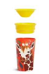 Munchkin Mucize 360° Wildlove Alıştırma Bardağı, 12ay+, 266ml, Zürafa, 1 Paket 5019090518352