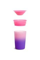 Munchkin Mucize 360° Renk Değiştiren Alıştırma Bardağı, 12ay+, 266ml, Pembe, 1 Adet 5019090518697