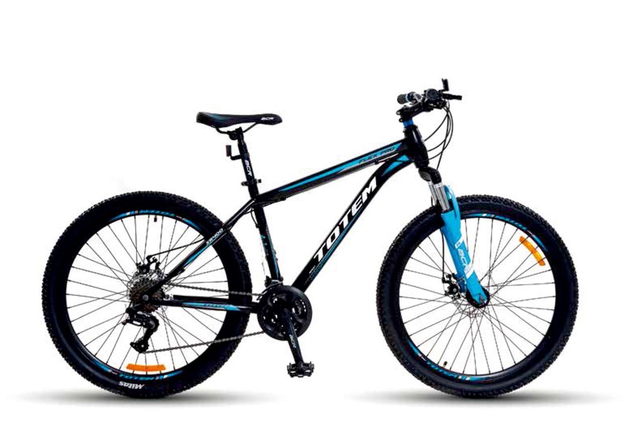 Totem Flex Pro Xr400 24 Jant Stabil Çelik Kadro Mtb 21 Vites L-Twoo A2 Serisi Bisiklet Mavi