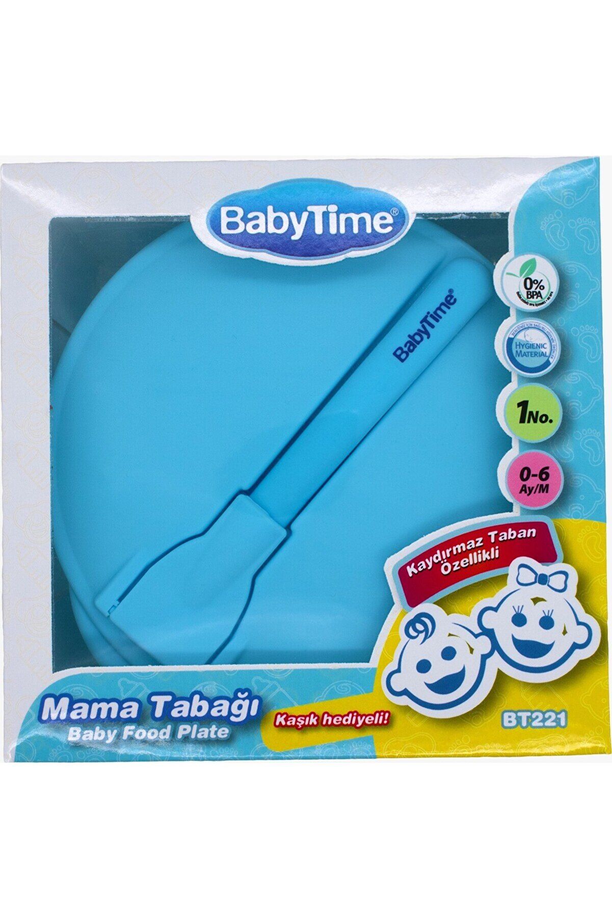 Babytime Bt221 Kaydırmaz Mama Tabağı Karma Renk