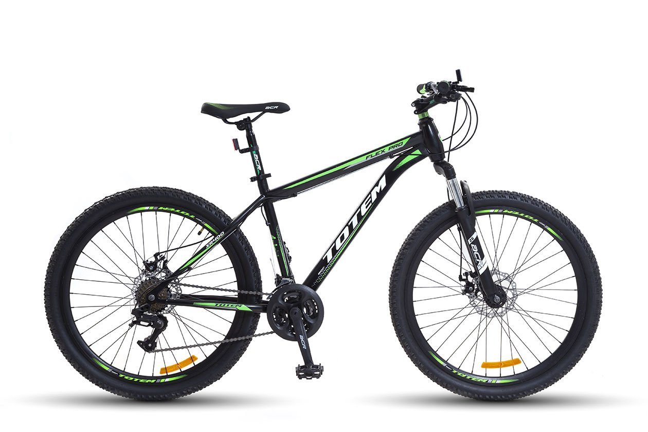 Totem Flex Pro Xr400 26 Jant Stabil Çelik Kadro Mtb 21 Vites L-Twoo A2 Serisi Bisiklet Yeşil
