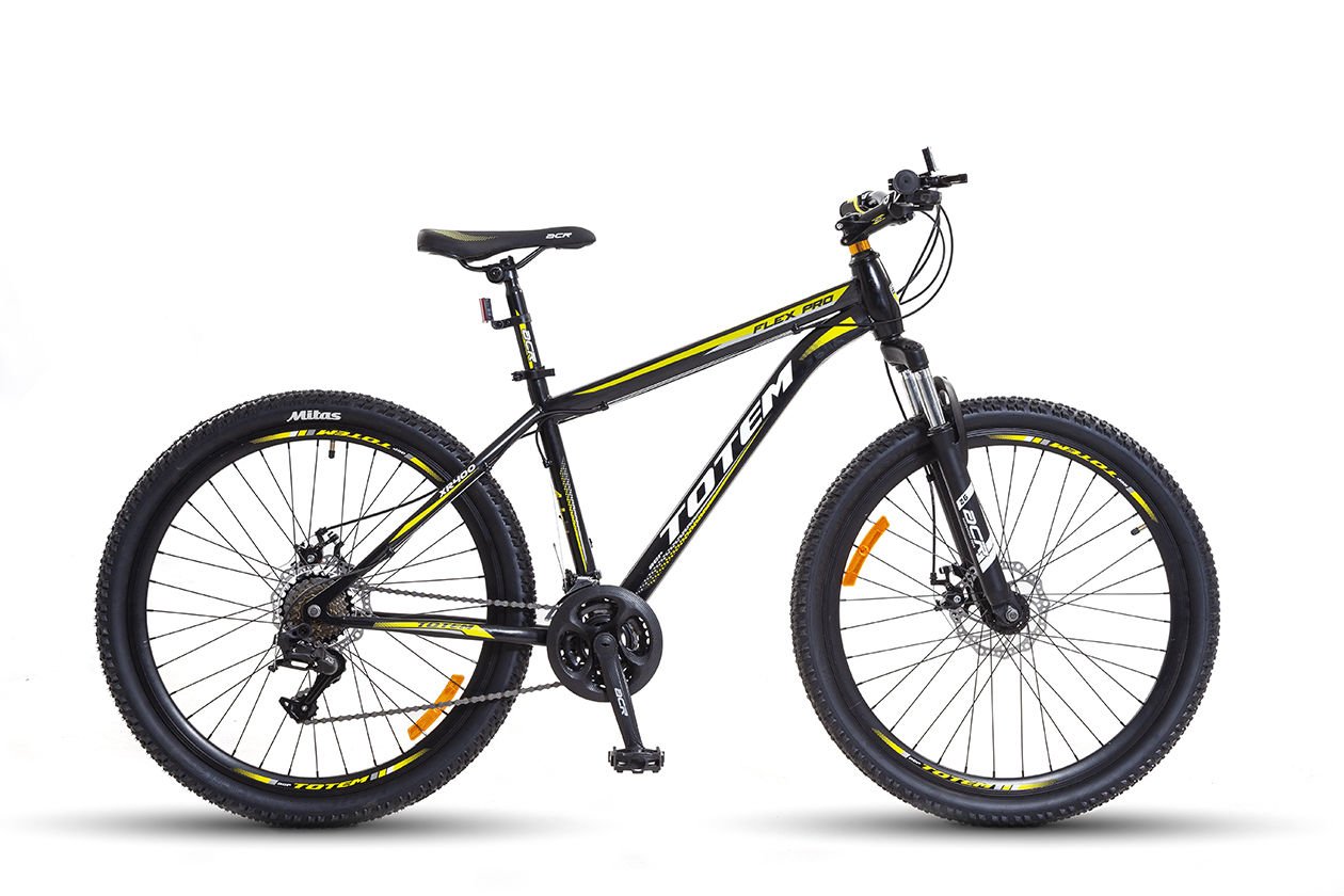 Totem Flex Pro Xr400 26 Jant Stabil Çelik Kadro Mtb 21 Vites L-Twoo A2 Serisi Bisiklet Sarı