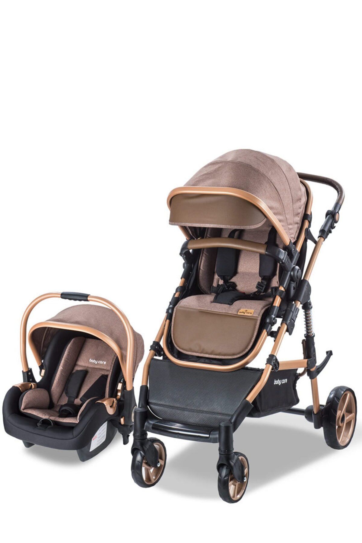 Baby Care Bc-340 Bora Cross Travel Puset Gold/Kahve ( N )