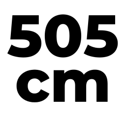 505 x 250 cm
