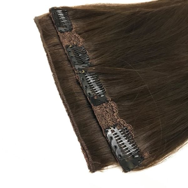 3 Parça Yarımay Çıt Çıt Saç #4.1 Dark Ash Brown