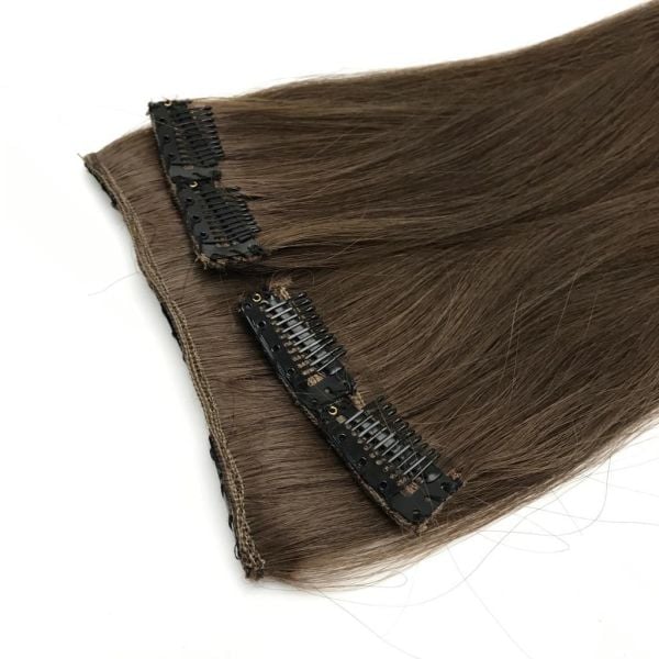 3 Parça Yarımay Çıt Çıt Saç #5A Slavic Dark Ash Brown