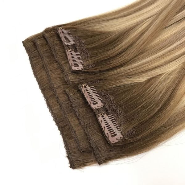 6 Parça Çıt Çıt Saç #6A-8A-613 California Blonde Ombre & Röfle