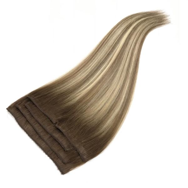 5 Parça Çıt Çıt Saç #6A-8A-613 California Blonde Ombre & Röfle