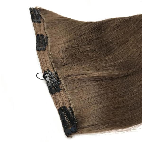 Tek Parça 28,5cm 5 Tokalı Çıt Çıt Saç #5A Slavic Dark Ash Brown