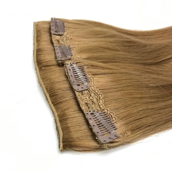 3 Parça Yarımay Çıt Çıt Saç #7N Medium Blonde