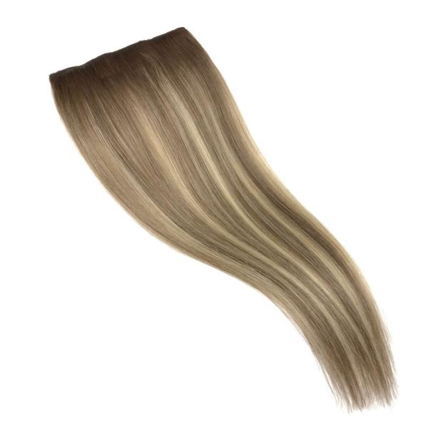 Tek Parça 4 Tokalı Çıt Çıt Saç #6A-8A-613 California Blonde Ombre & Röfle