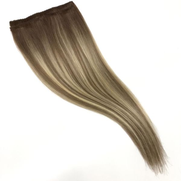 3 Parça Yarımay Çıt Çıt Saç #6A-8A-613 California Blonde Ombre & Röfle