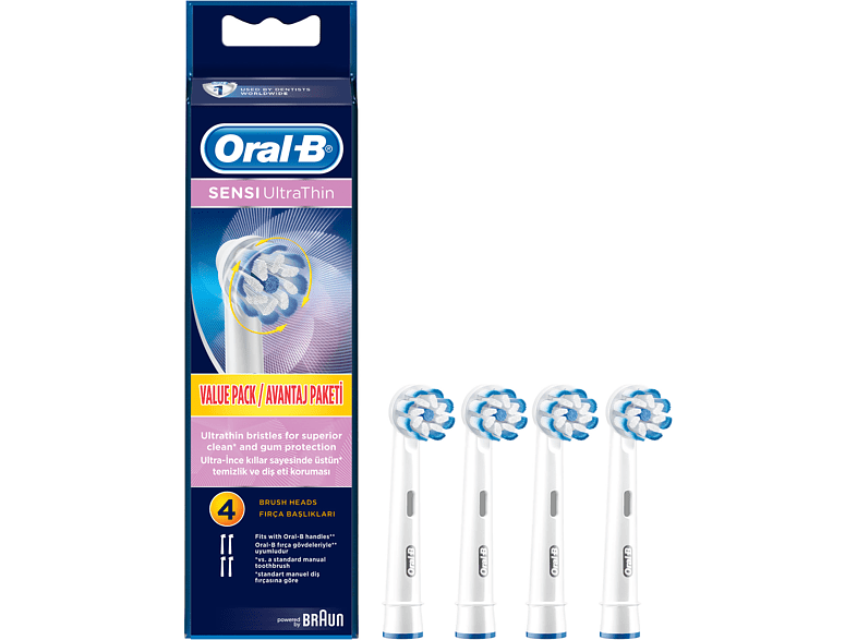 Oral-B EB60-4 Sensi Ultrahin 4'lü Diş Fırçası Yedek Başlığı