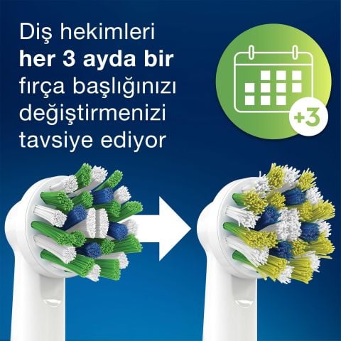 Oral-B Cross Action Cleanmaximizer Teknolojili Diş Fırçası Yedek Başlığı 8'li