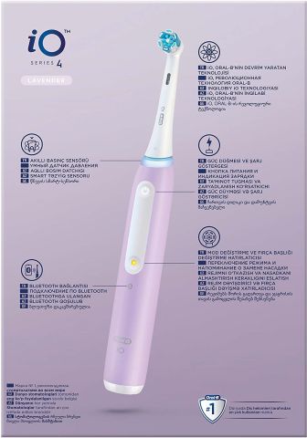 Oral-B iO 4 Eflatun Şarjlı Diş Fırçası