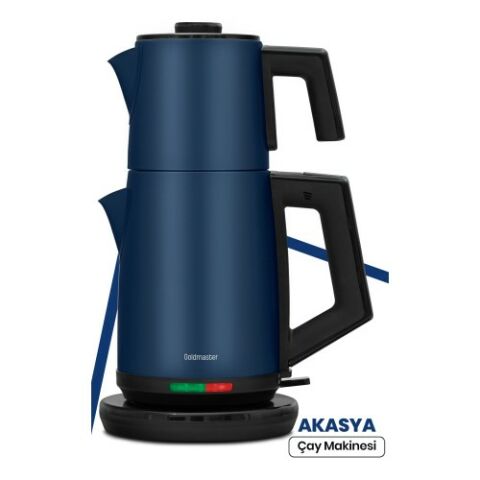 Goldmaster GM-7344EM Akasya Ege Mavisi 2200 W Çelik Çay Makinesi