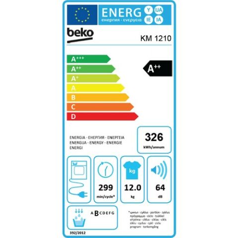 Beko KM 1210 12 kg Çamaşır Kurutma Makinesi