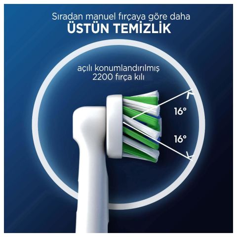 Oral-B Pro Cross Action 9'lu Diş Fırçası Yedek Başlığı EB50