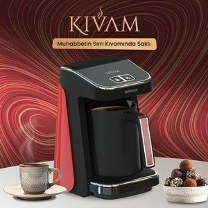 Goldmaster GM8380K Kıvam Geniş Hazne Kırmızı Türk Kahve Makinesi