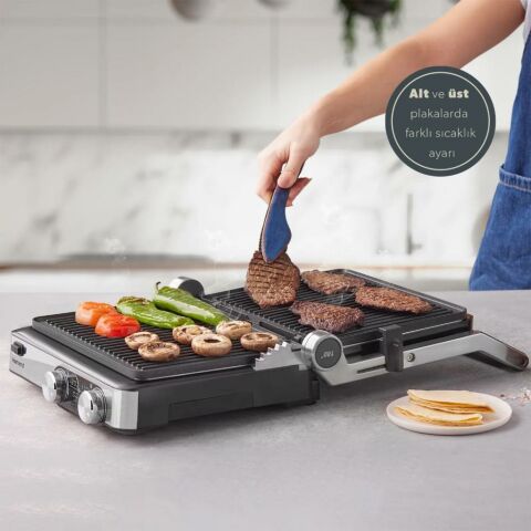 Homend Grilliant 1340H Inox Tost Makinesi