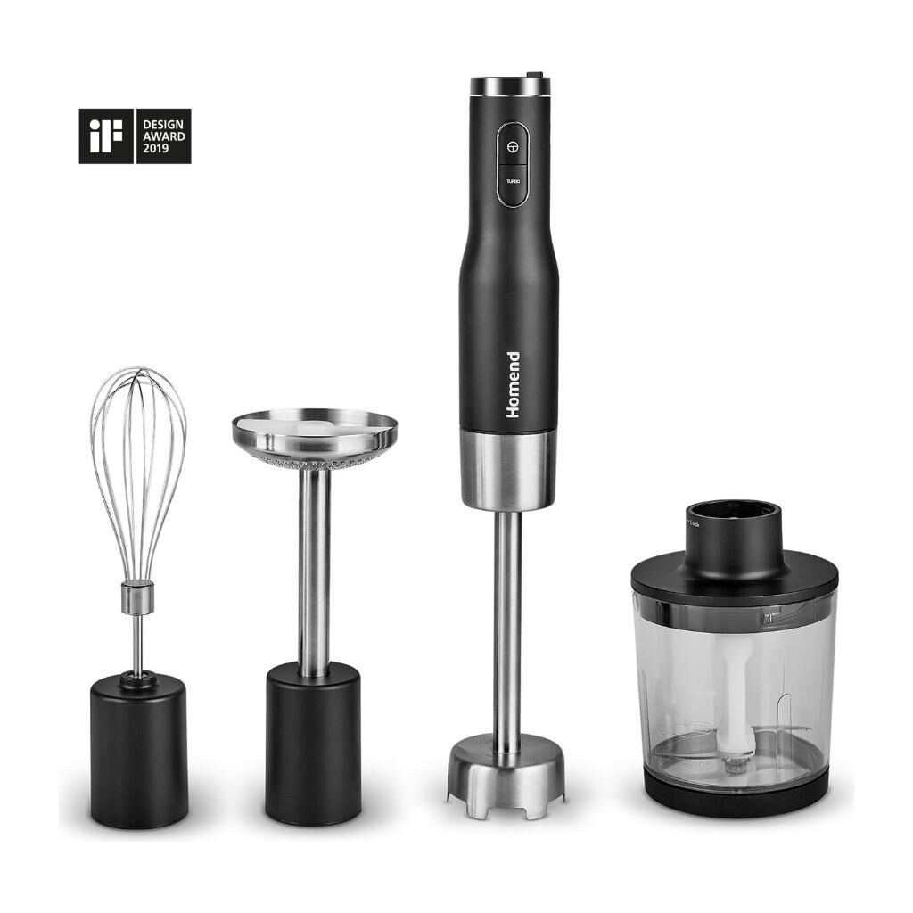 Homend Artfood 1925H Siyah Standlı 800 W El Blender Seti