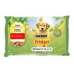 Friskies Adult Biftekli Pouch Yetişkin  Köpek Konservesi 4x100 Gr