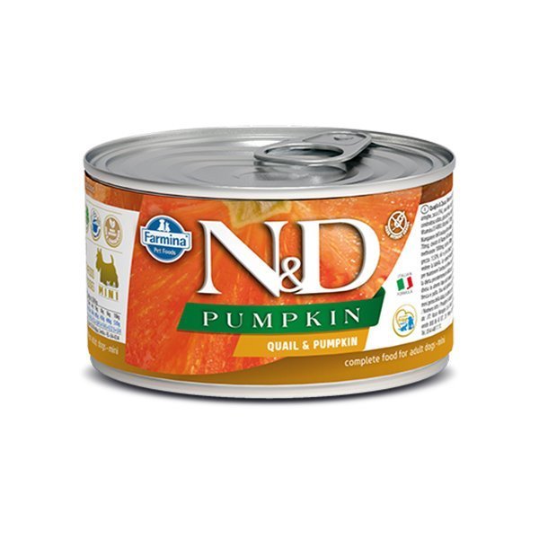 N&D Balkabaklı ve Bıldırcınlı Köpek Konservesi 140 Gr