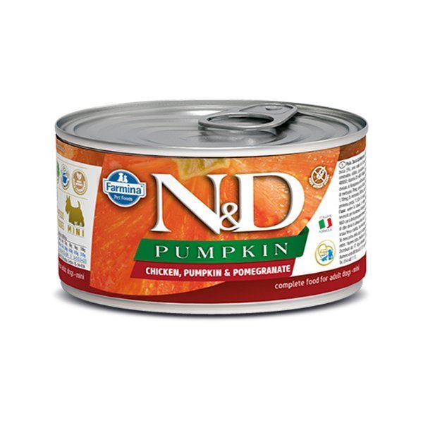 N&D Balkabaklı Tavuk ve Narlı Köpek Konservesi 140 Gr