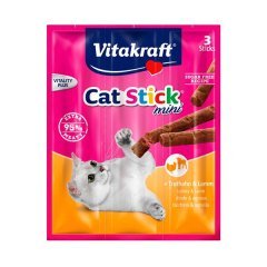 Vitakraft Sticks Hindi ve Kuzu Etli Kedi Ödülü 3x6 Gr