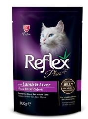 Reflex Plus Kuzu Etli Ve Cigerli Pouch Yetişkin Kedi Konservesi 100 Gr