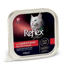 Reflex Plus Kuzu ve Havuçlu Pate Yetişkin Kedi Konservesi 100 Gr