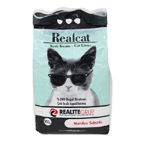 Real Cat Topaklanan Kedi Kumu Sabunlu 10 Lt