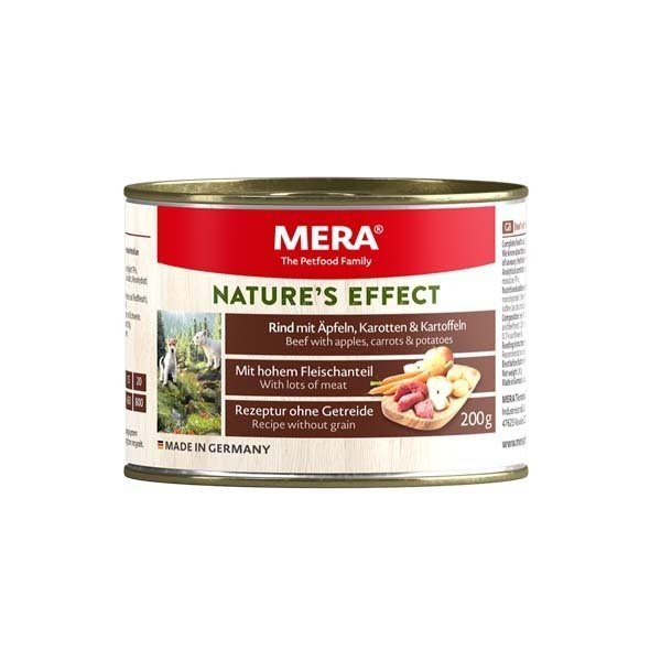 Mera Nature's Effect Biftekli Köpek Konservesi 200 Gr