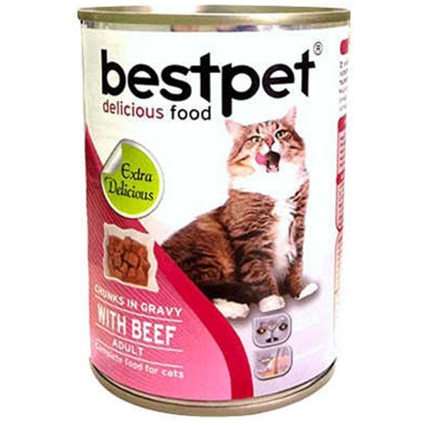 Bestpet Biftekli Gravy Yetişkin Kedi Konservesi 400 Gr