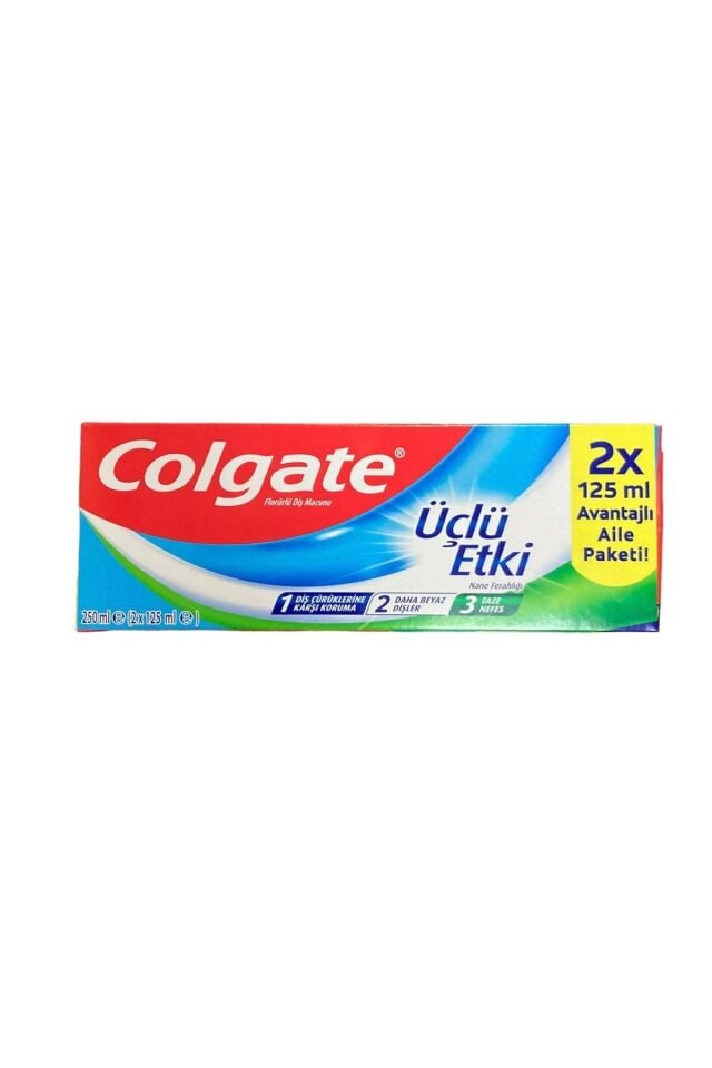 COLGATE D.MACUNU 125ML+125ML (ÜÇLÜ ETKİ)