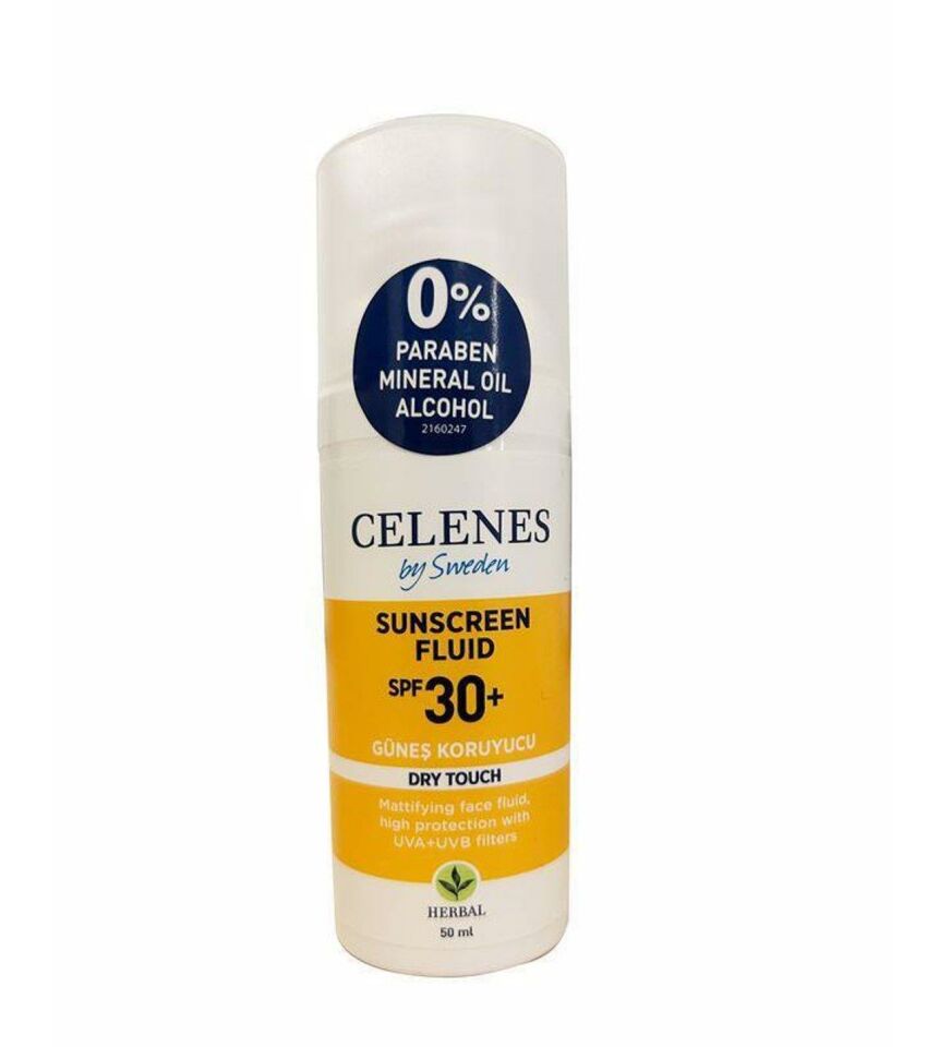 Celenes by Sweden Herbal Spf30 Fluid Dry Touch Güneş Kremi 50 Ml